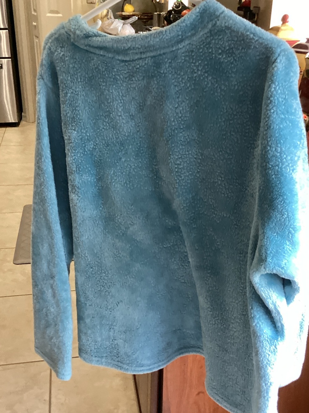 Disney Light Blue Stitch Plush Crewneck Sweater - Picture 2 of 3